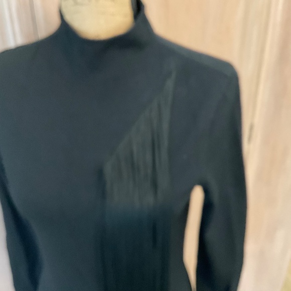 New Stella McCartney asymmetric fringed knitted dress $1279 minimalist black M - Picture 11 of 15
